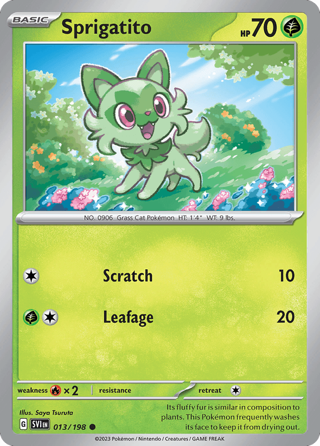 Carta Sprigatito 13/198 do set Scarlet & Violet — Pokémon TCG | Bynx