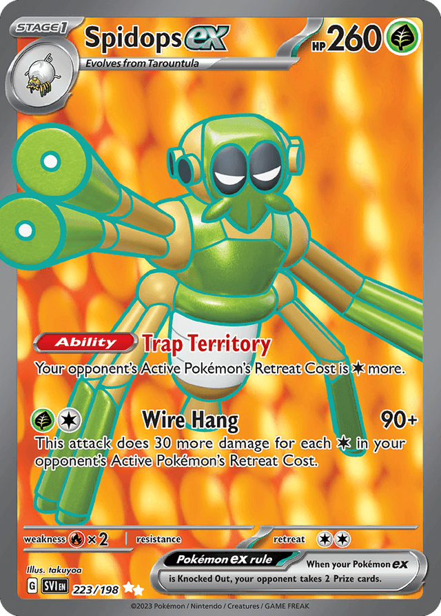 Carta Spidops ex 223/198 do set Scarlet & Violet — Pokémon TCG | Bynx