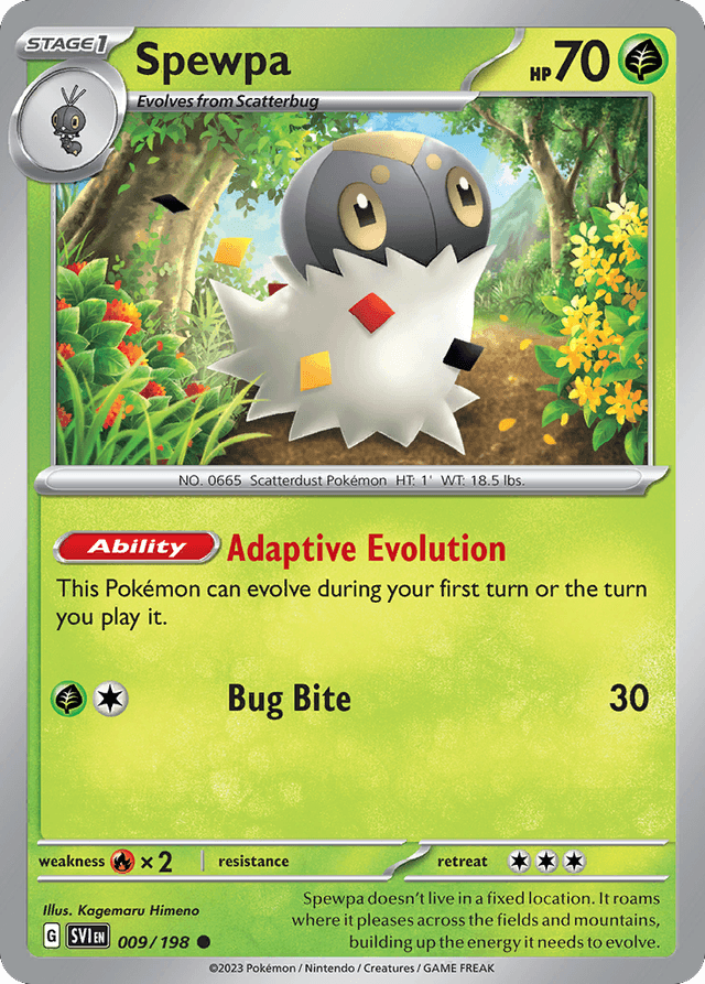 Carta Spewpa 9/198 do set Scarlet & Violet — Pokémon TCG | Bynx