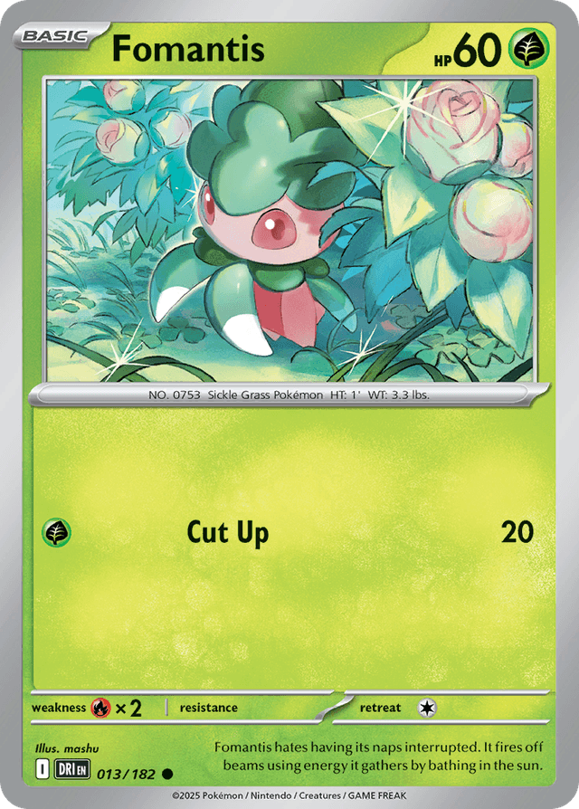 Carta Fomantis 13/182 do set Destined Rivals — Pokémon TCG | Bynx
