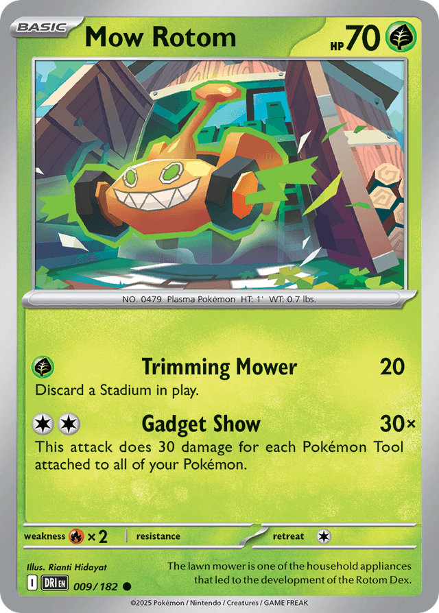 Carta Mow Rotom 9/182 do set Destined Rivals — Pokémon TCG | Bynx