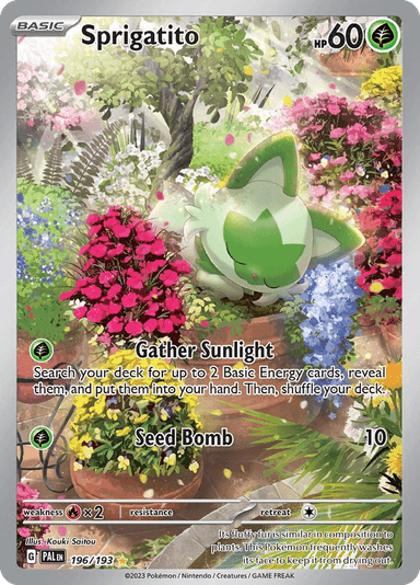Carta Sprigatito 196/193 do set Paldea Evolved — Pokémon TCG | Bynx
