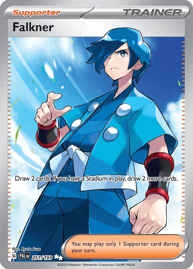 Carta Falkner 251/193 do set Paldea Evolved — Pokémon TCG | Bynx