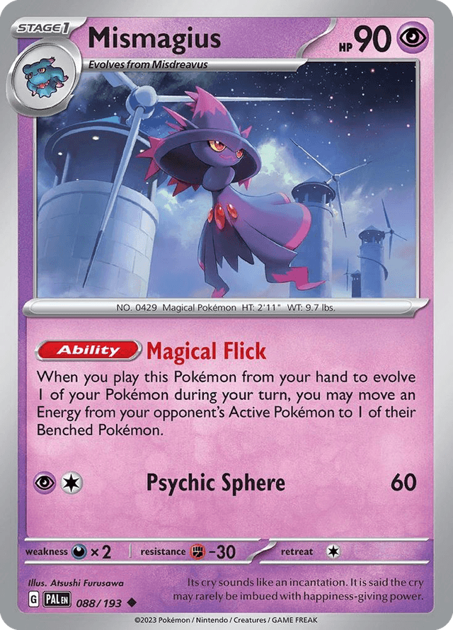 Carta Mismagius 88/193 do set Paldea Evolved — Pokémon TCG | Bynx