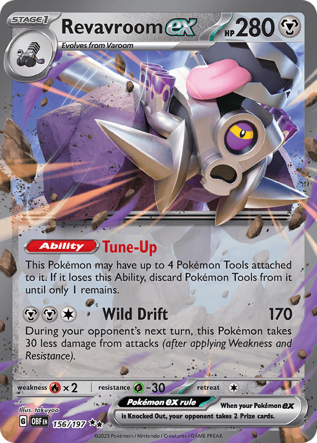 Carta Revavroom ex 156/197 do set Obsidian Flames — Pokémon TCG | Bynx