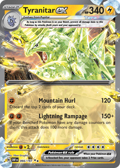 Tyranitar ex 066/197 — Obsidian Flames