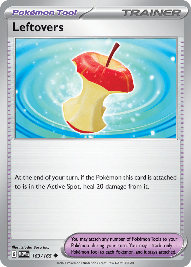 Carta Leftovers 163/165 do set 151 — Pokémon TCG | Bynx