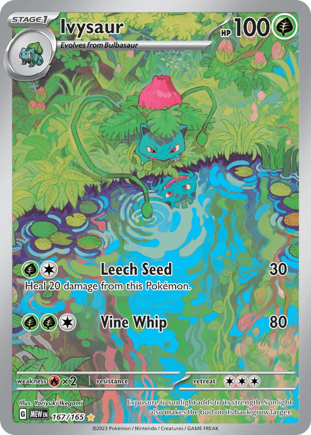 Carta Ivysaur 167/165 do set 151 — Pokémon TCG | Bynx
