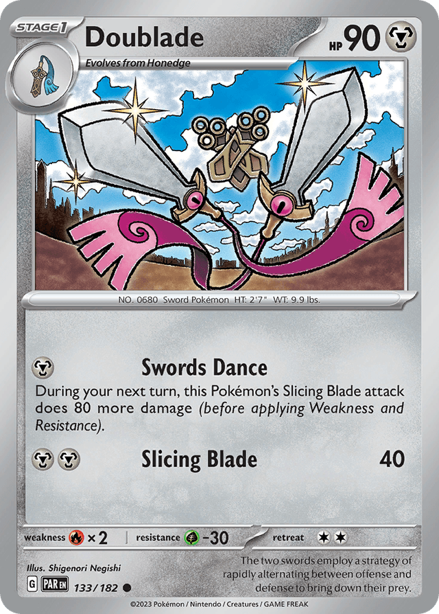 Carta Doublade 133/182 do set Paradox Rift — Pokémon TCG | Bynx