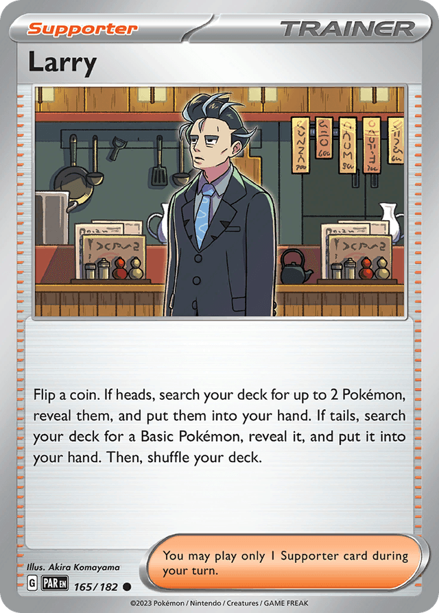 Carta Larry 165/182 do set Paradox Rift — Pokémon TCG | Bynx