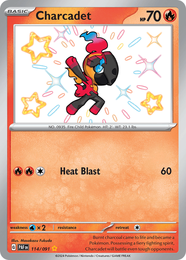 Carta Charcadet 114/91 do set Paldean Fates — Pokémon TCG | Bynx