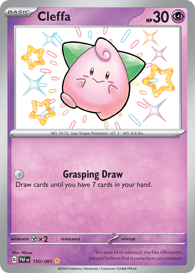 Carta Cleffa 150/91 do set Paldean Fates — Pokémon TCG | Bynx