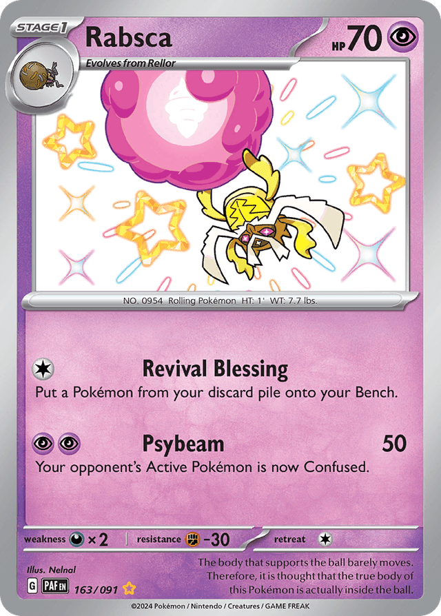 Carta Rabsca 163/91 do set Paldean Fates — Pokémon TCG | Bynx