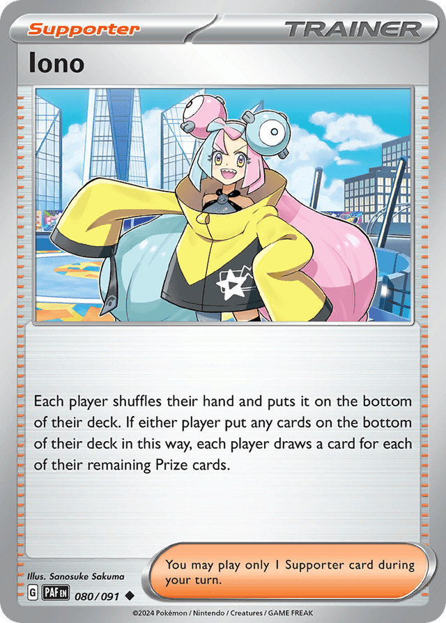Carta Iono 80/91 do set Paldean Fates — Pokémon TCG | Bynx
