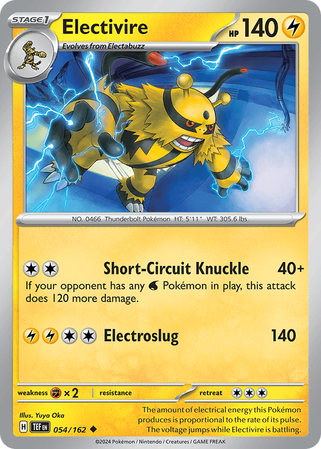 Carta Electivire 54/162 do set Temporal Forces — Pokémon TCG | Bynx