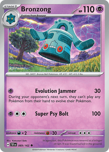 Carta Bronzong 69/162 do set Temporal Forces — Pokémon TCG | Bynx