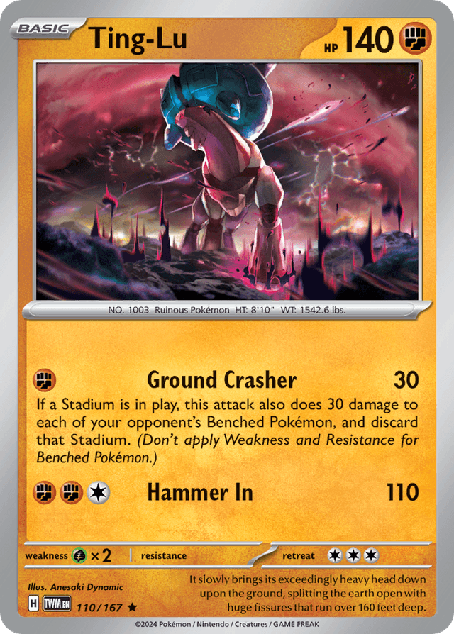 Carta Ting-Lu 110/167 do set Twilight Masquerade — Pokémon TCG | Bynx