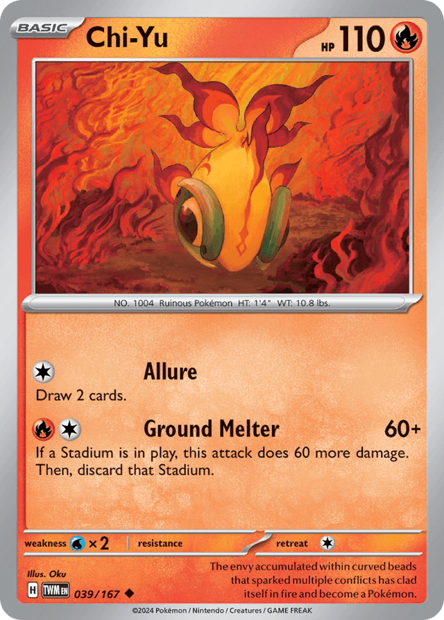 Carta Chi-Yu 39/167 do set Twilight Masquerade — Pokémon TCG | Bynx
