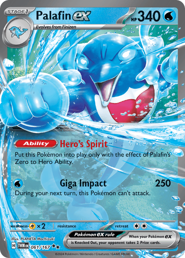 Carta Palafin ex 61/167 do set Twilight Masquerade — Pokémon TCG | Bynx