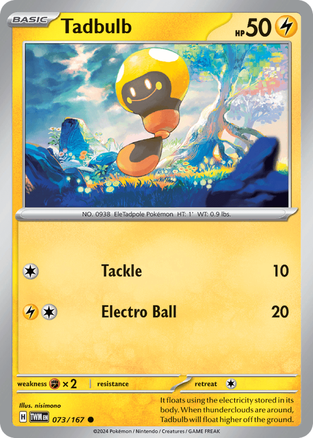Carta Tadbulb 73/167 do set Twilight Masquerade — Pokémon TCG | Bynx