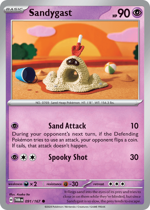 Carta Sandygast 91/167 do set Twilight Masquerade — Pokémon TCG | Bynx