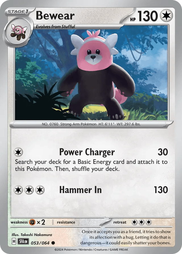 Carta Bewear 53/64 do set Shrouded Fable — Pokémon TCG | Bynx