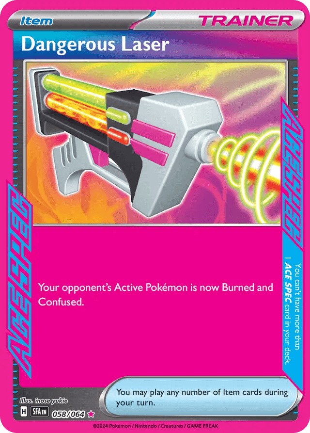 Carta Dangerous Laser 58/64 do set Shrouded Fable — Pokémon TCG | Bynx