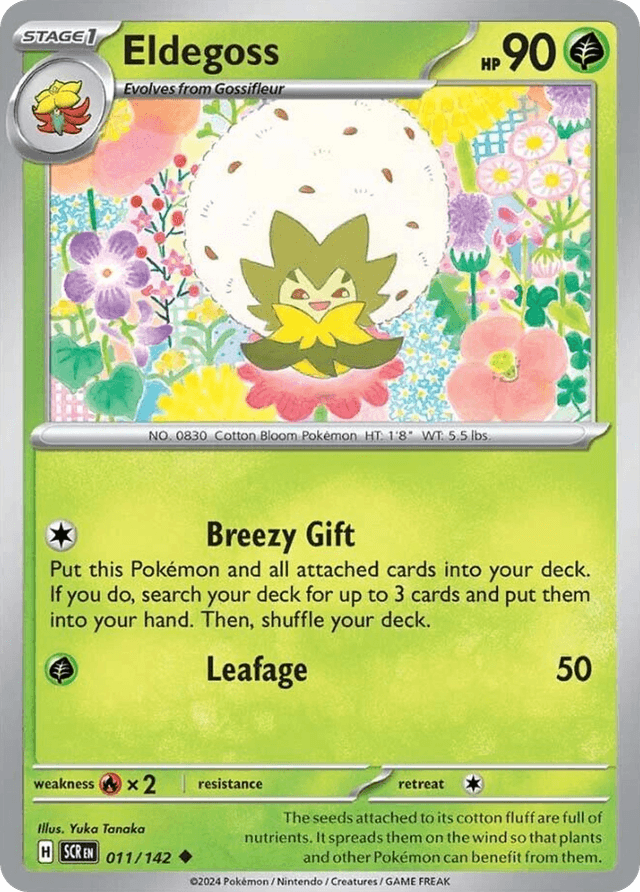 Carta Eldegoss 11/142 do set Stellar Crown — Pokémon TCG | Bynx