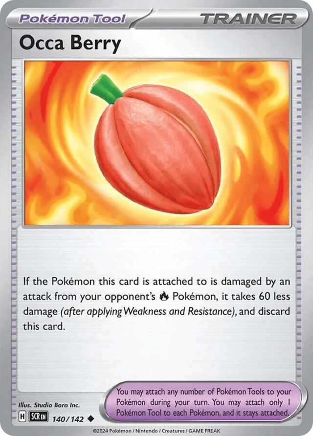Carta Occa Berry 140/142 do set Stellar Crown — Pokémon TCG | Bynx