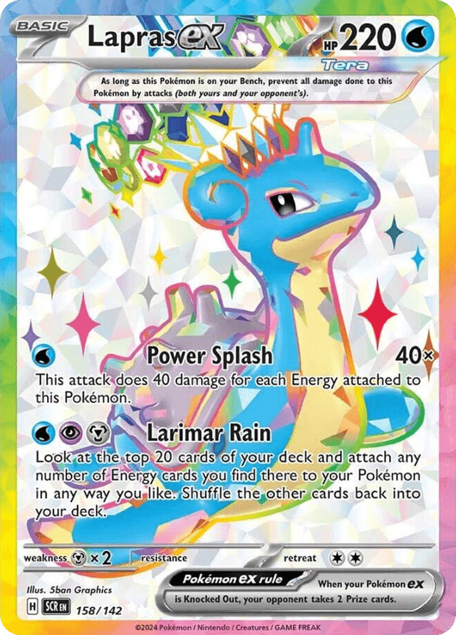 Carta Lapras ex 158/142 do set Stellar Crown — Pokémon TCG | Bynx
