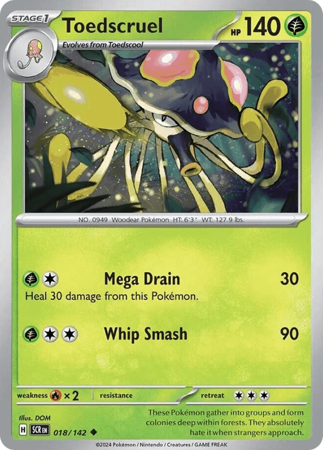 Carta Toedscruel 18/142 do set Stellar Crown — Pokémon TCG | Bynx
