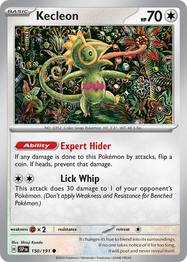 Carta Kecleon 150/191 do set Surging Sparks — Pokémon TCG | Bynx
