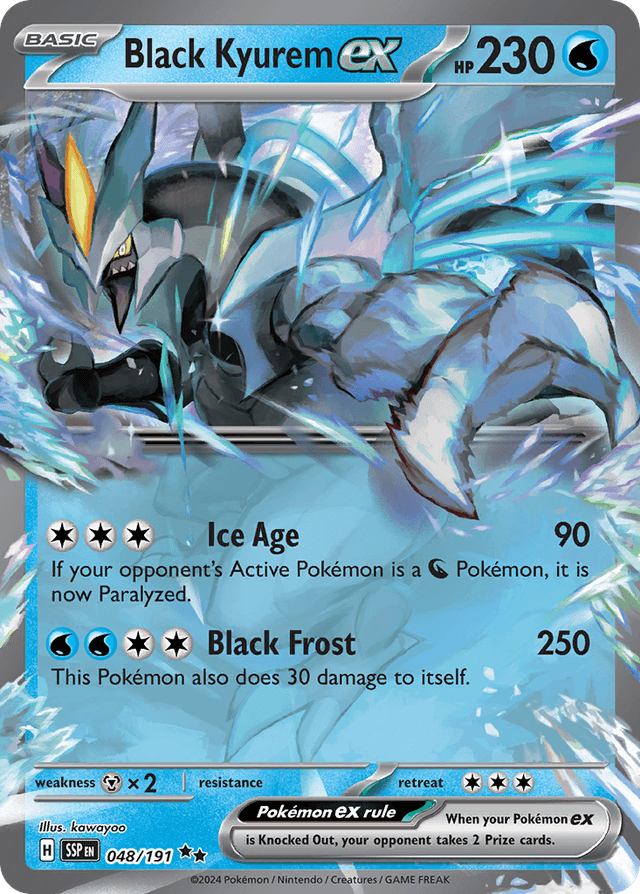 Carta Black Kyurem ex 48/191 do set Surging Sparks — Pokémon TCG | Bynx