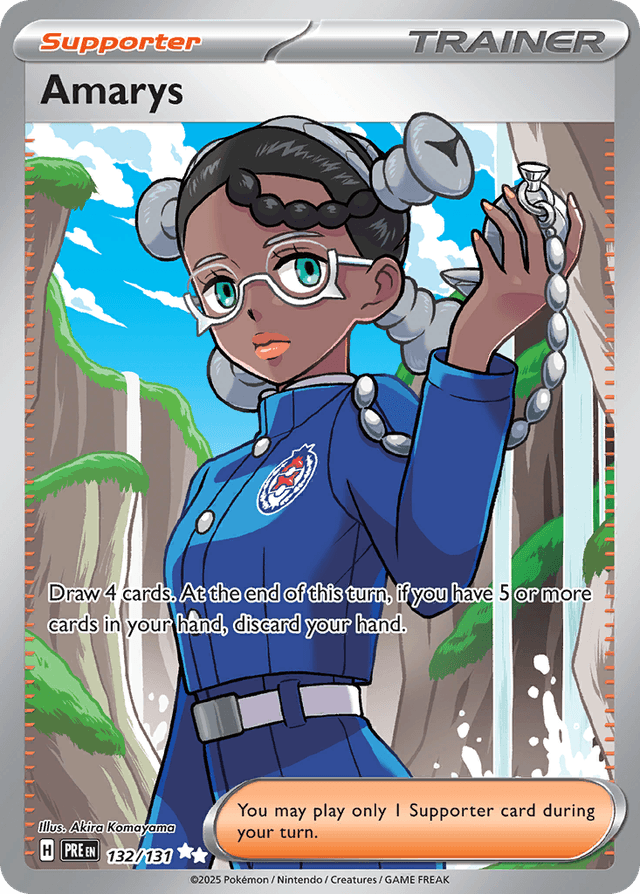 Carta Amarys 132/131 do set Prismatic Evolutions — Pokémon TCG | Bynx