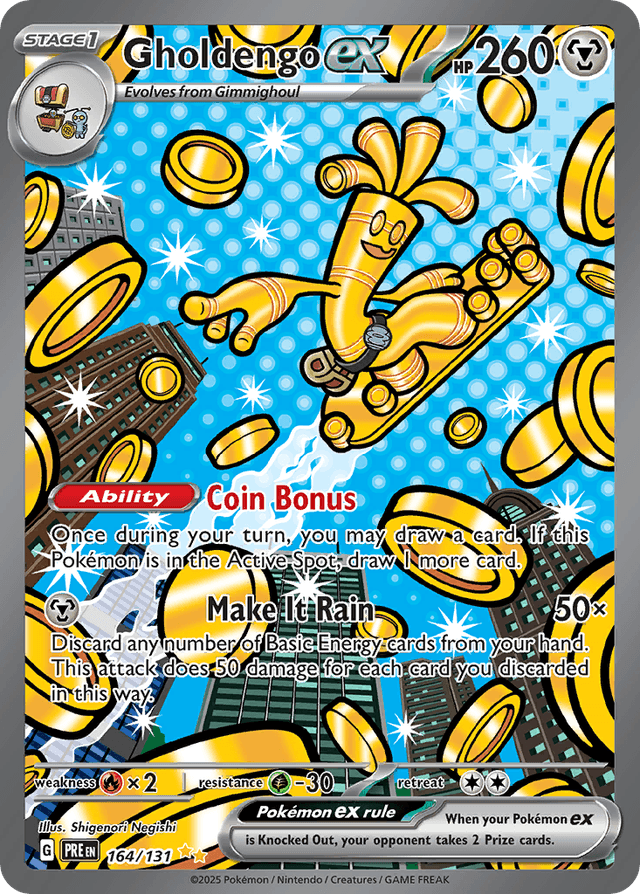 Carta Gholdengo ex 164/131 do set Prismatic Evolutions — Pokémon TCG | Bynx