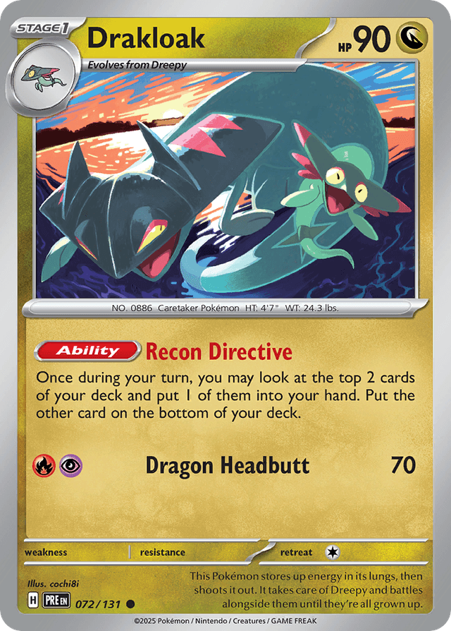 Carta Drakloak 72/131 do set Prismatic Evolutions — Pokémon TCG | Bynx