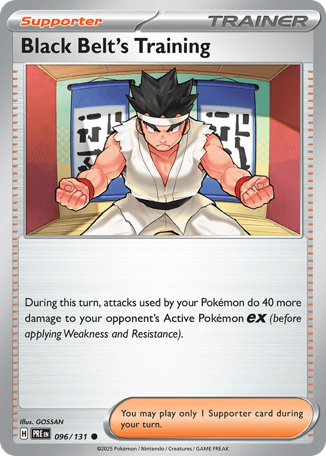 Carta Black Belt's Training 96/131 do set Prismatic Evolutions — Pokémon TCG | Bynx