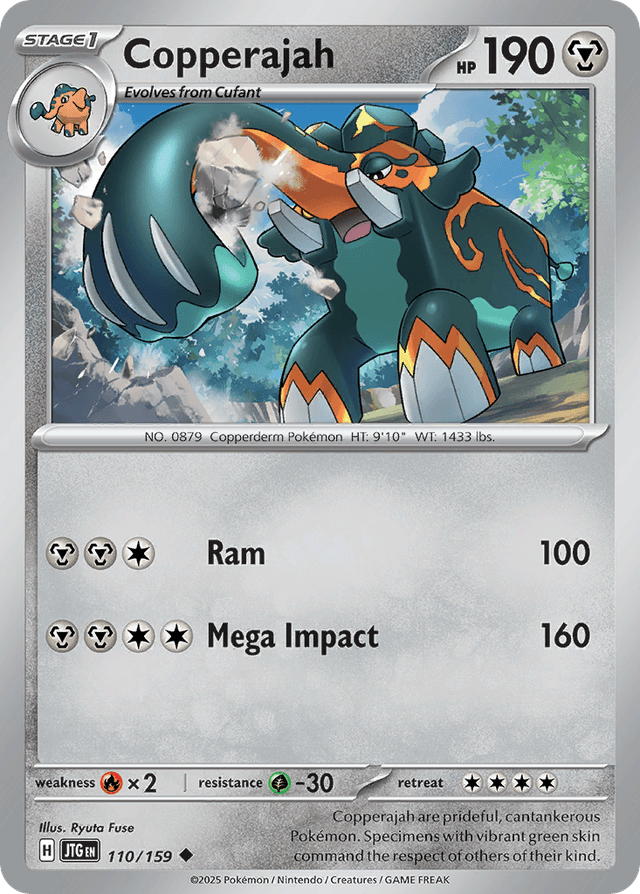 Carta Copperajah 110/159 do set Journey Together — Pokémon TCG | Bynx