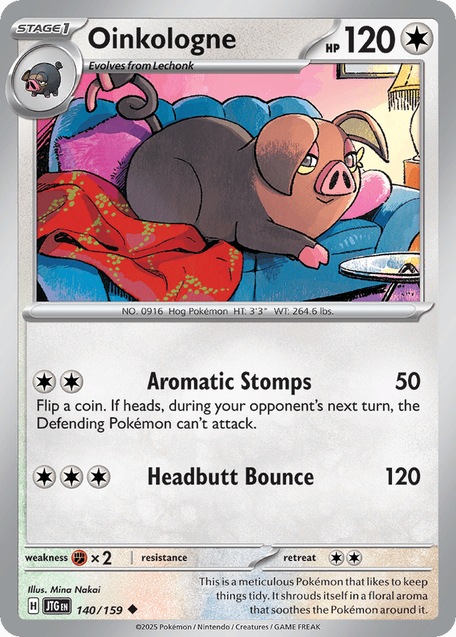 Carta Oinkologne 140/159 do set Journey Together — Pokémon TCG | Bynx
