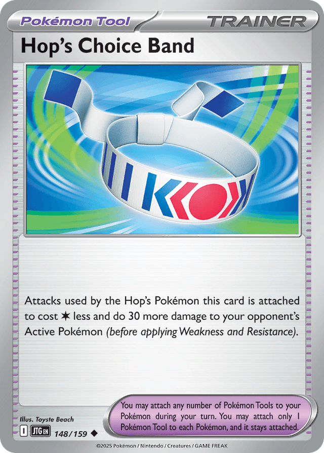 Carta Hop's Choice Band 148/159 do set Journey Together — Pokémon TCG | Bynx