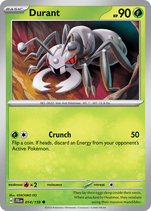 Carta Durant 14/159 do set Journey Together — Pokémon TCG | Bynx
