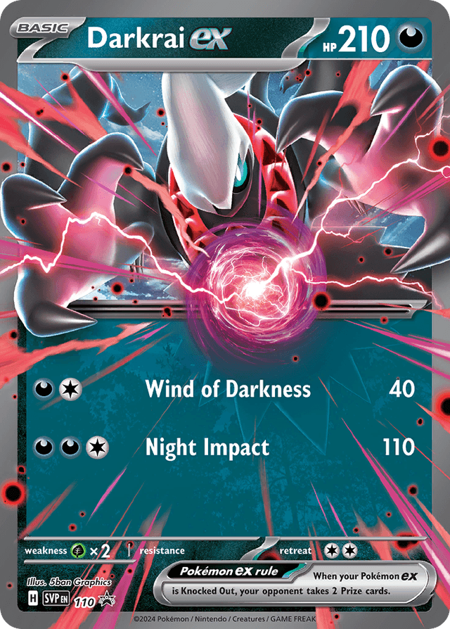 Carta Darkrai ex 110/215 do set Scarlet & Violet Black Star Promos — Pokémon TCG | Bynx