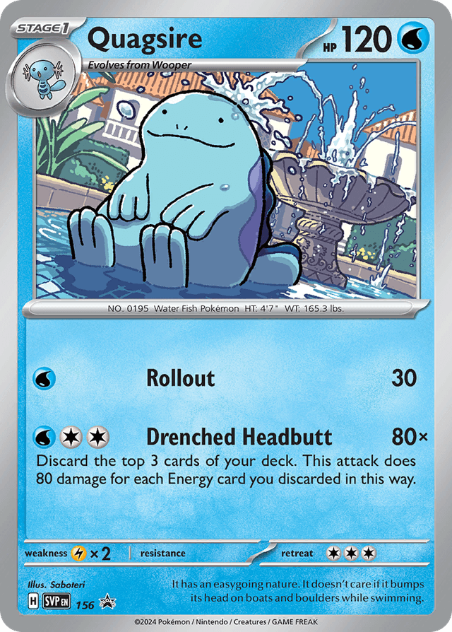 Carta Quagsire 156/215 do set Scarlet & Violet Black Star Promos — Pokémon TCG | Bynx