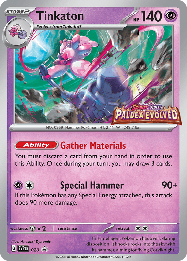 Carta Tinkaton 20/215 do set Scarlet & Violet Black Star Promos — Pokémon TCG | Bynx