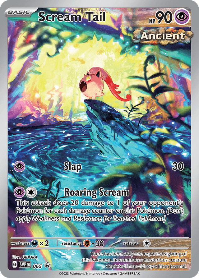 Carta Scream Tail 65/215 do set Scarlet & Violet Black Star Promos — Pokémon TCG | Bynx