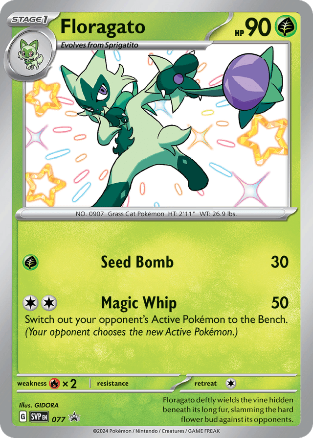 Carta Floragato 77/215 do set Scarlet & Violet Black Star Promos — Pokémon TCG | Bynx