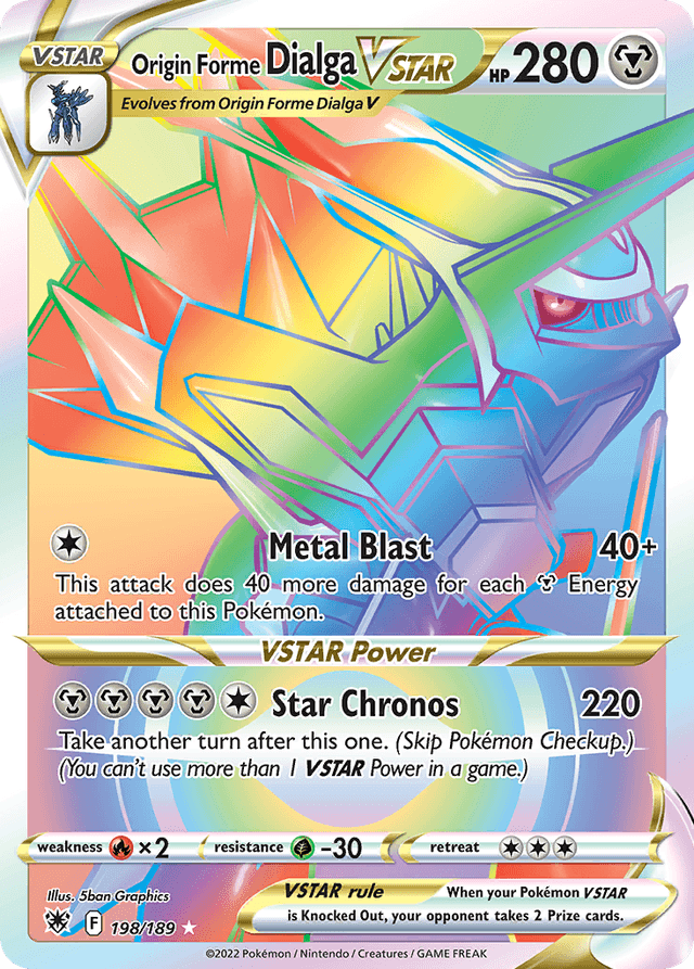 Carta Origin Forme Dialga VSTAR 198/189 do set Astral Radiance — Pokémon TCG | Bynx