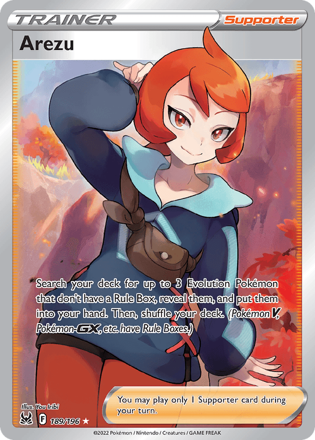 Carta Arezu 189/196 do set Lost Origin — Pokémon TCG | Bynx
