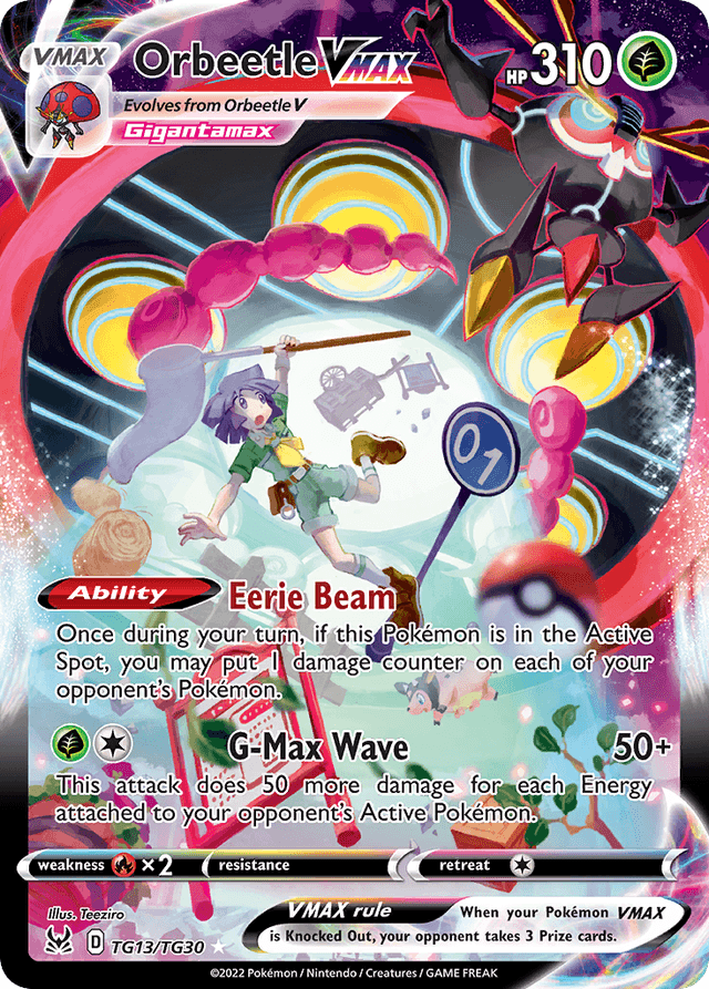 Carta Orbeetle VMAX TG13/30 do set Lost Origin Trainer Gallery — Pokémon TCG | Bynx