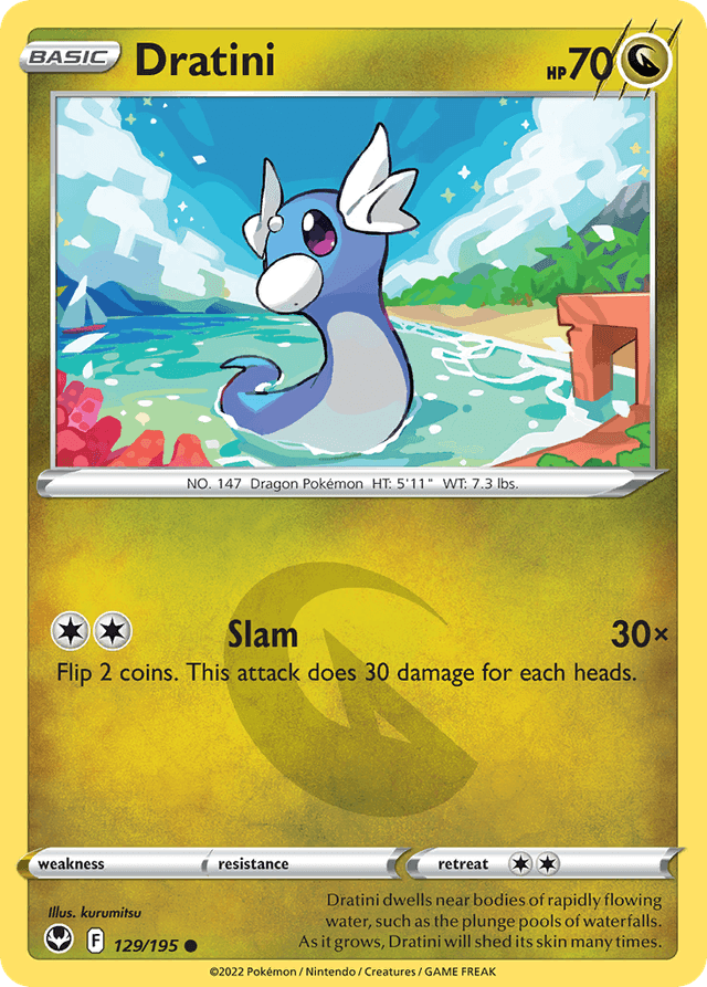 Carta Dratini 129/195 do set Silver Tempest — Pokémon TCG | Bynx